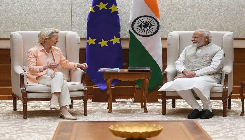 PM Modi holds talk with President of the European Commission, Ursula Von der Leyen in New Delhi