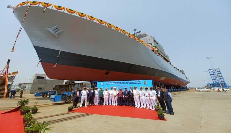 GRSE launches 2nd Survey Vessel (Large) within six months after 1st Vessel
